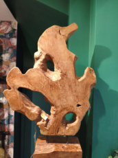 Teak ornament